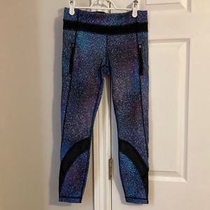 Lululemon galaxy crop mesh leggings